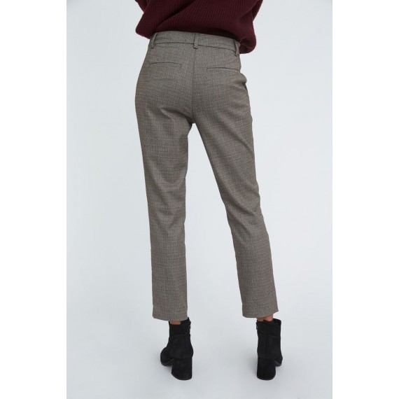 Kylie Crop | Brown Mini Herringbone