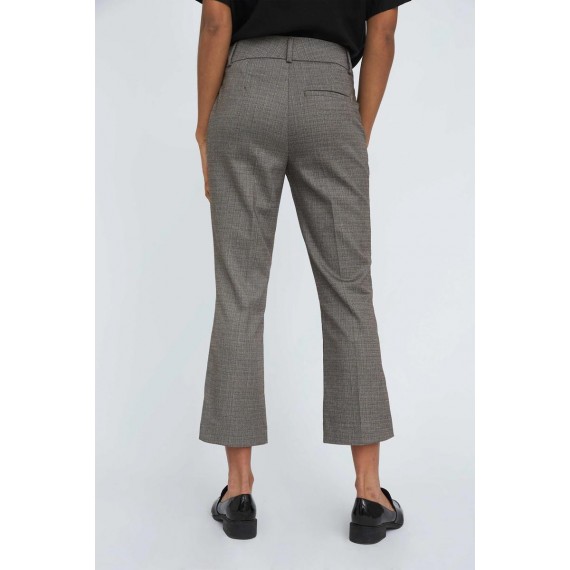 Clara Crop | Brown Mini Herringbone