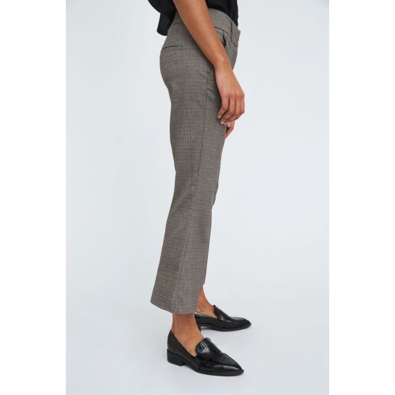 Clara Crop | Brown Mini Herringbone