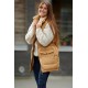 Eden Puffer Waistcoat | Camel