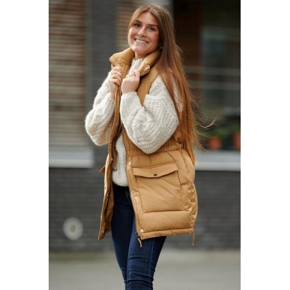 Eden Puffer Waistcoat | Camel
