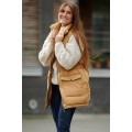 Eden Puffer Waistcoat | Camel