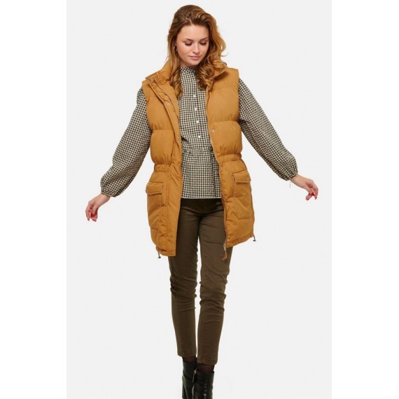 Eden Puffer Waistcoat | Camel