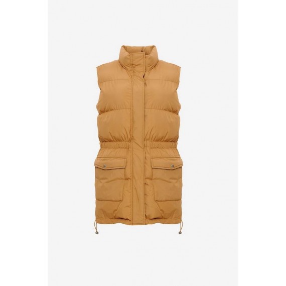 Eden Puffer Waistcoat | Camel
