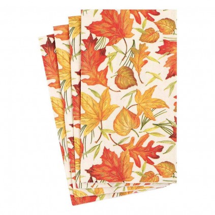 Buffet Servietter | Woodland Leaves Ivory