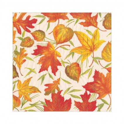 Lunch Servietter | Woodland Leaves Ivory
