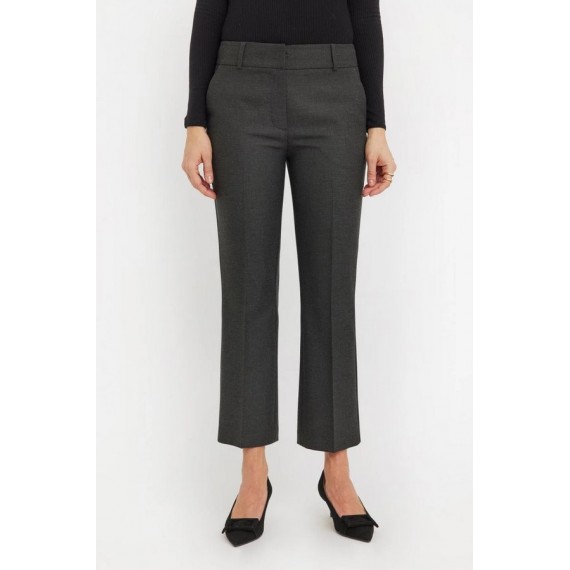 Clara Crop | Dark Grey Melange