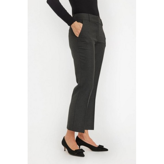 Clara Crop | Dark Grey Melange