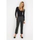 Clara Crop | Dark Grey Melange