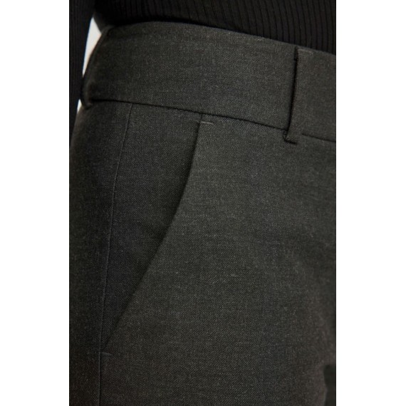 Clara Crop | Dark Grey Melange