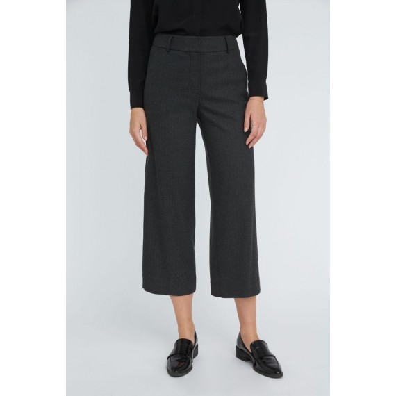 Dena Crop | Black Grand Herringbone