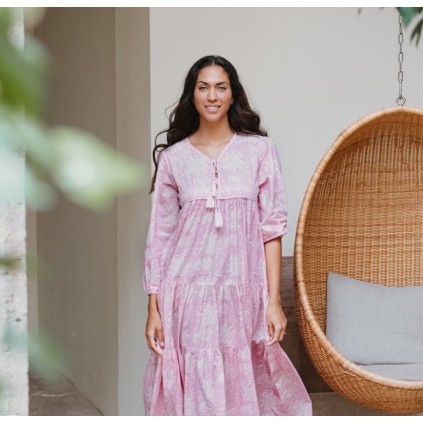 Maya | rosa/hvit kjole