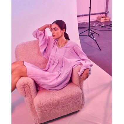 Stine Organic Cotton Dress | Pastel Lilac