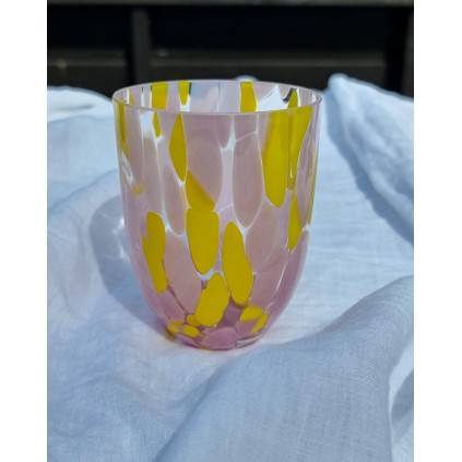 Big Confetti Tumbler | Rosa & Yellow