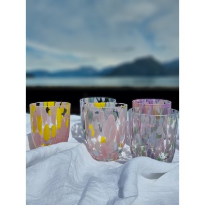 Big Confetti Tumbler | Rosa & Yellow