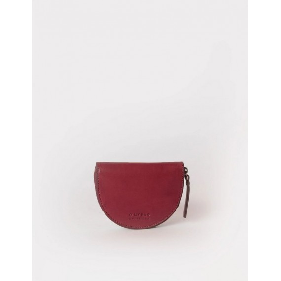 Laura Coin Purse Classic Leather | Ruby