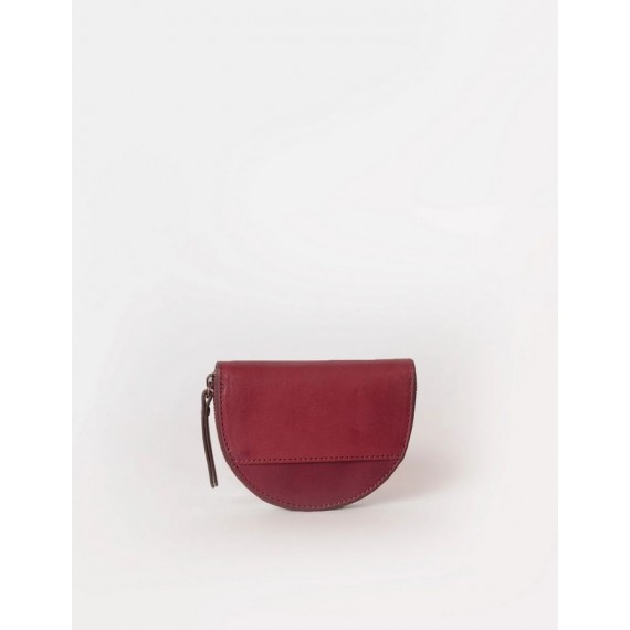 Laura Coin Purse Classic Leather | Ruby