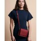Audrey Mini Classic Leather | Ruby