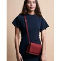 Audrey Mini Classic Leather | Ruby