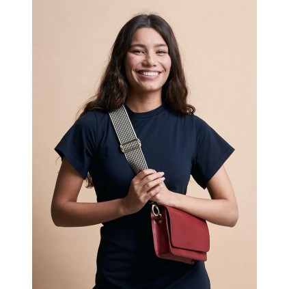Audrey Mini Classic Leather | Ruby