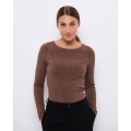 Lisa L/S T-shirt | Brown