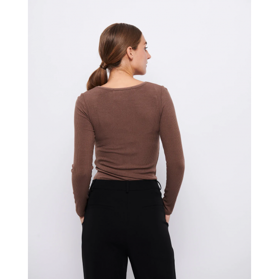 Lisa L/S T-shirt | Brown