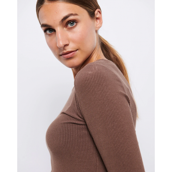Lisa L/S T-shirt | Brown