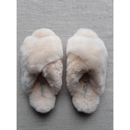 Slippers Cross | Beige