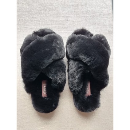 Slippers Cross | Black