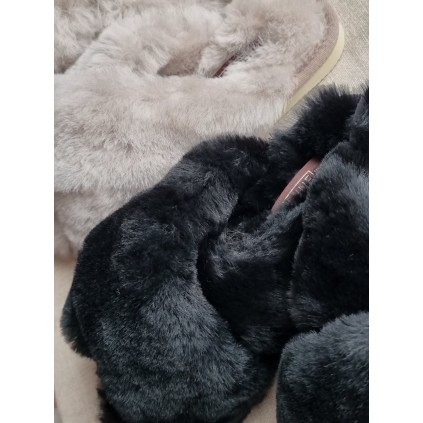 Slippers Cross | Black