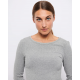 Lisa L/S T-Shirt | Grey Melange
