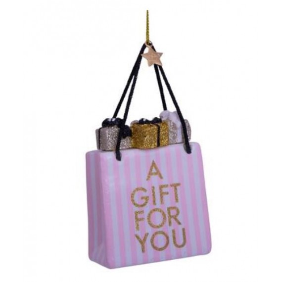 Ornament | Pink/White Giftbag