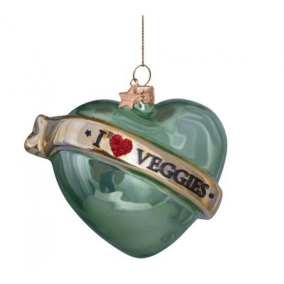 Ornament | Soft Green Heart Veggies