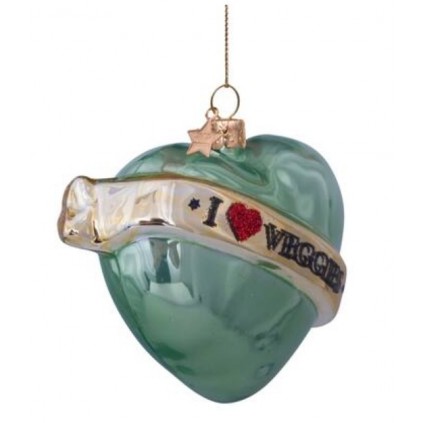 Ornament | Soft Green Heart Veggies