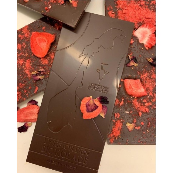 Sjokoladeplate | Rose & Jordbær