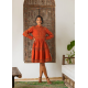 Sandra Dress | Rust