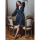Ingrid Dress | Midnight Blue Multi