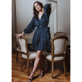 Ingrid Dress | Midnight Blue Multi