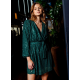 Ingrid Dress | Dark Emerald Green
