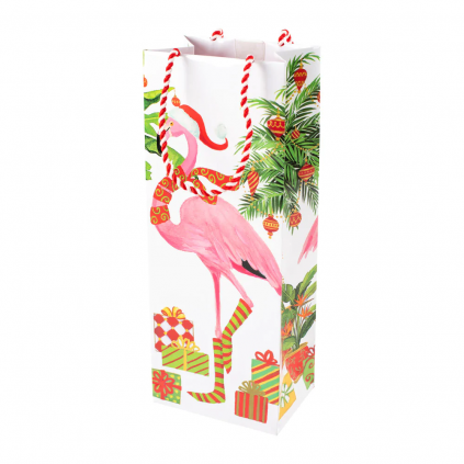 Gift Bag | Christmas Flamingos