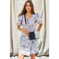 Neva Belt Dress | Lilac Mix