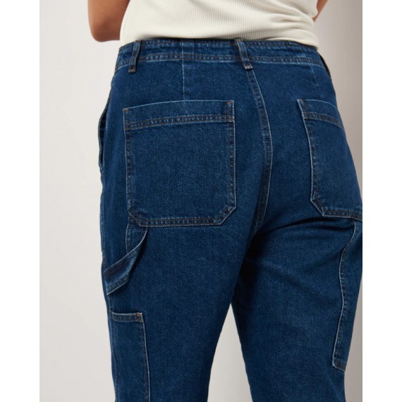 Louise Denim Pants Washed Denim | Denim Blue