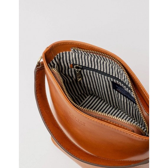 Bobbi Bucket Bag Midium | Classic Leather | Cognac
