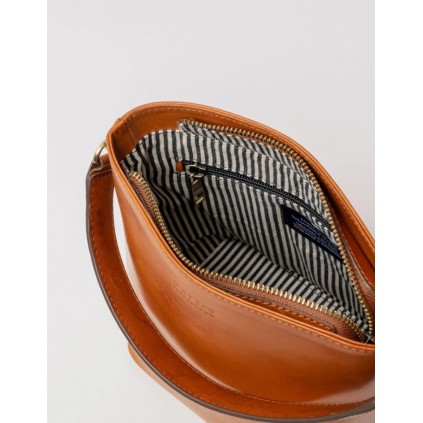Bobbi Bucket Bag Midi | Classic Leather | Cognac