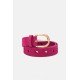 Cut it Out Heart Belt | Aubergine Pink
