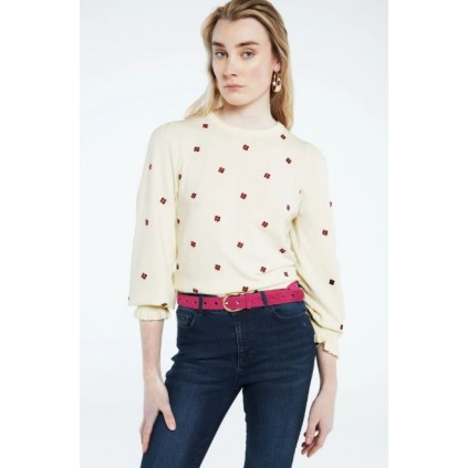 Cut it Out Heart Belt | Aubergine Pink