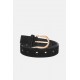 Cut it Out Heart Belt | Black