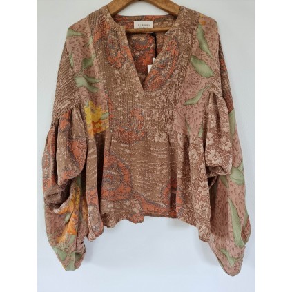 Bibi Balloon Silk Top | 704