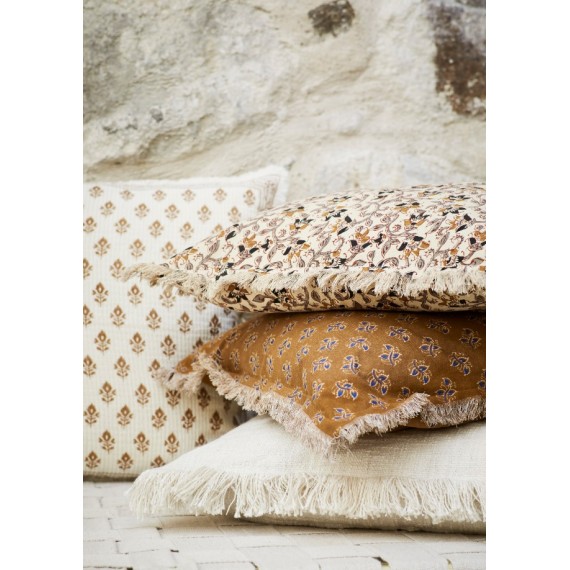 Putetrekk | Hazelnut, blue cream, 50x50
