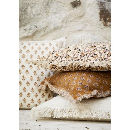 Putetrekk | Hazelnut, blue cream, 50x50